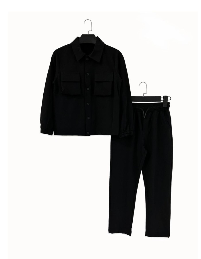 ENSEMBLE VESTE & PANTALON NOIR - GARÇON