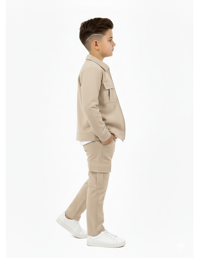 ENSEMBLE CARGO BEIGE - GARÇON