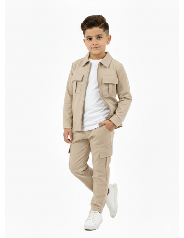 ENSEMBLE CARGO BEIGE - GARÇON