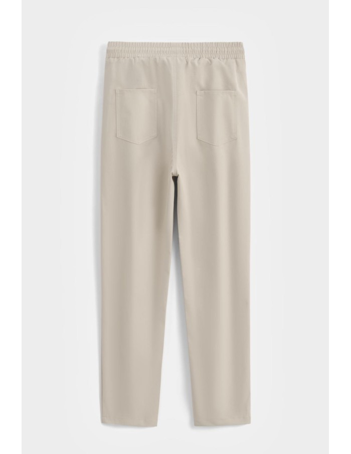 ENSEMBLE VESTE ZIPPÉE & PANTALON BEIGE - HOMME