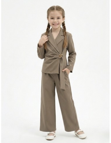 ENSEMBLE TAILLEUR CAMEL – FILLE