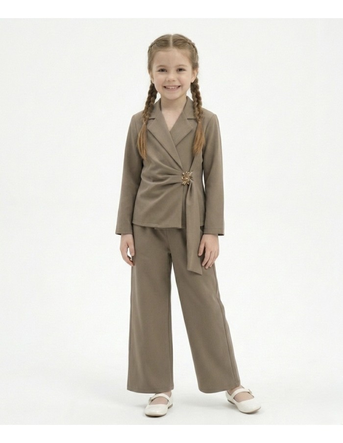 ENSEMBLE TAILLEUR CAMEL – FILLE