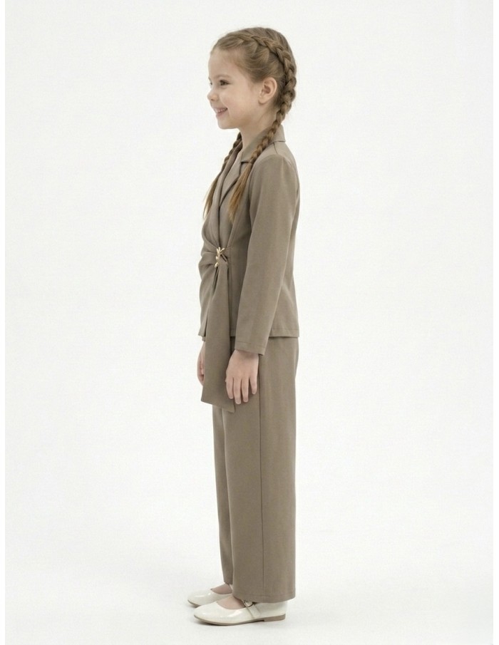 ENSEMBLE TAILLEUR CAMEL – FILLE
