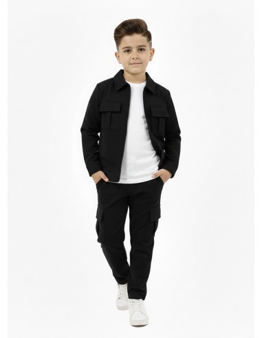 ENSEMBLE CARGO NOIR - GARÇON