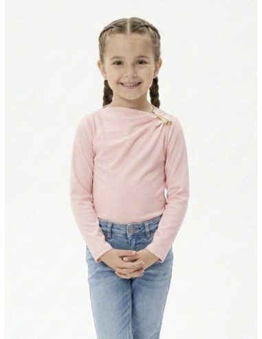 BODY ROSE DÉTAIL DORÉ - FILLE