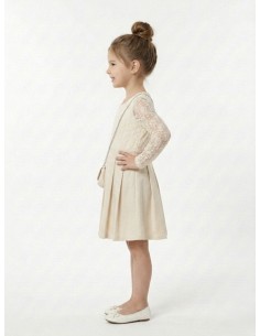 Robe beige en dentelle +... 2