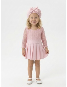 Robe rose dentelle avec sac... 2