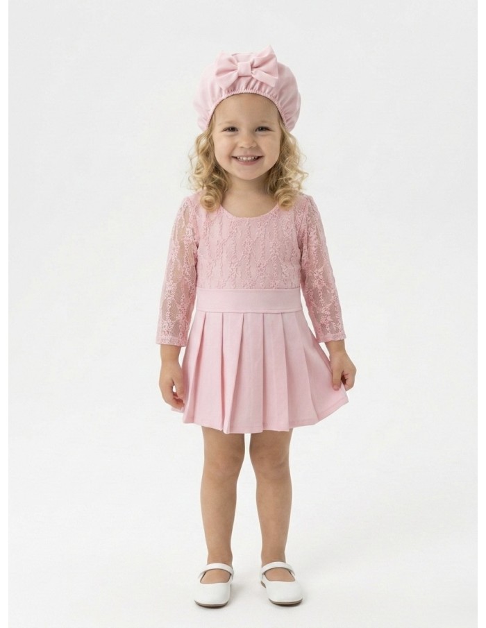 Robe rose dentelle avec sac assorti - BÉBÉ