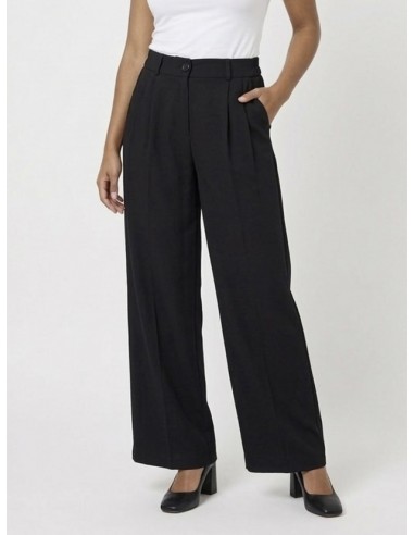 PANTALON FLUIDE NOIR LARGE – FEMME