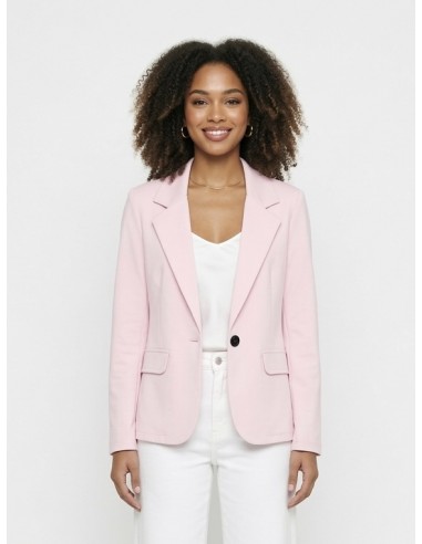VESTE BLAZER ROSE PASTEL UNI À bouton...