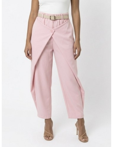 PANTALON FLUIDE ROSE PASTEL &...