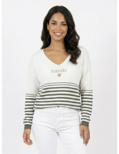 Top pull Oversize "ICONIC " RAYURES...