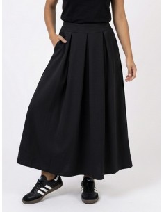 JUPE LONGUE ÉVASÉE NOIR –...