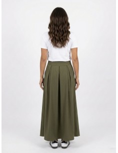JUPE LONGUE ÉVASÉE KAKI –... 2
