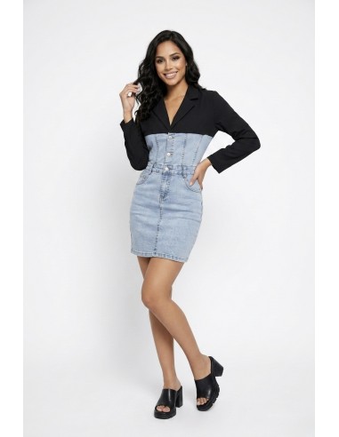 Robe mi chemise mi jean - femme