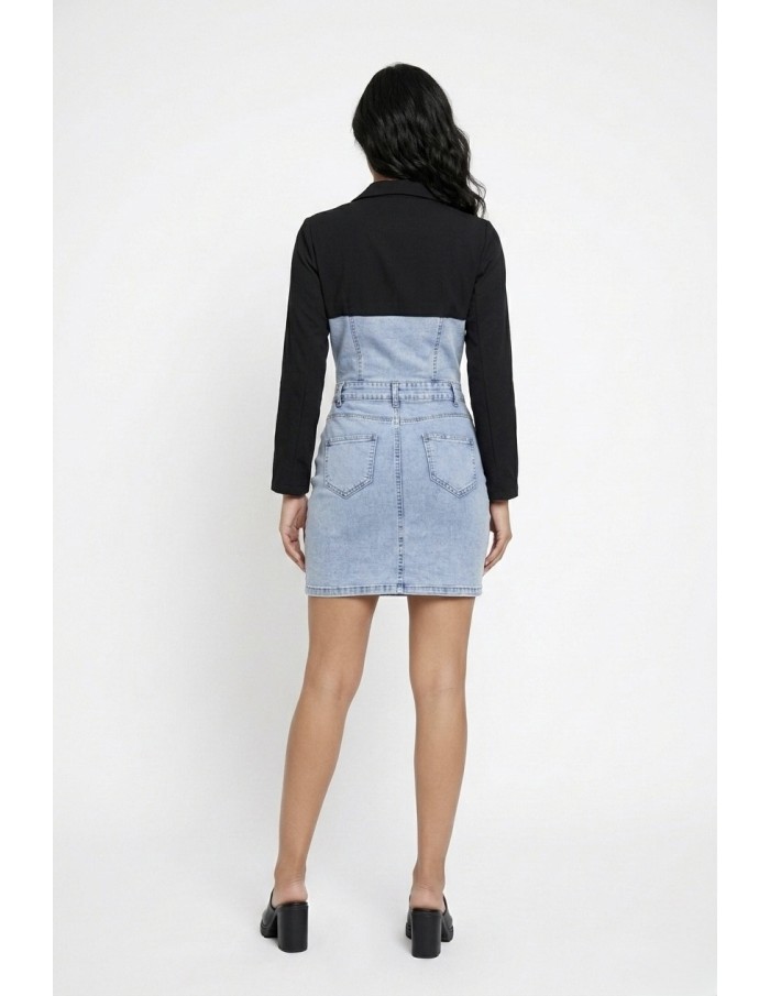 Robe Mi-Chemise Mi-Jean - Style Tendance et Original pour Femme
