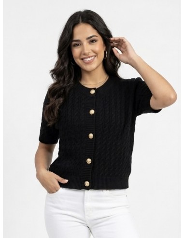 TOP PULL MANCHE COURTE MAILLE...