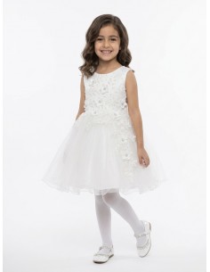 ROBE BLANCHE FLEURIE...