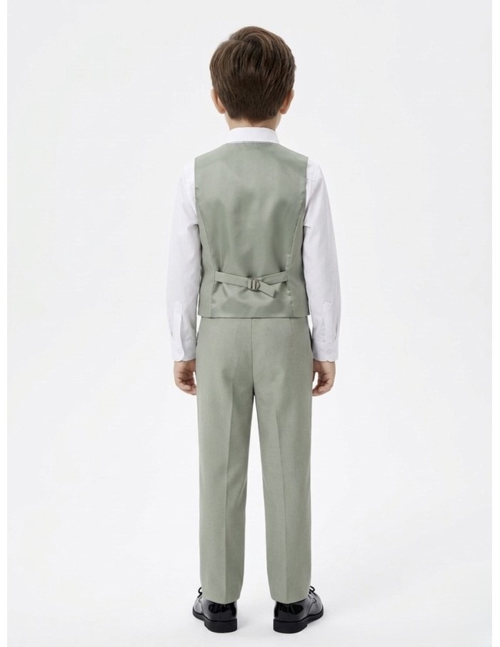 COSTUME VERT SAUGE 4 PIÈCES - GARÇON - 1 ans à 14 ans