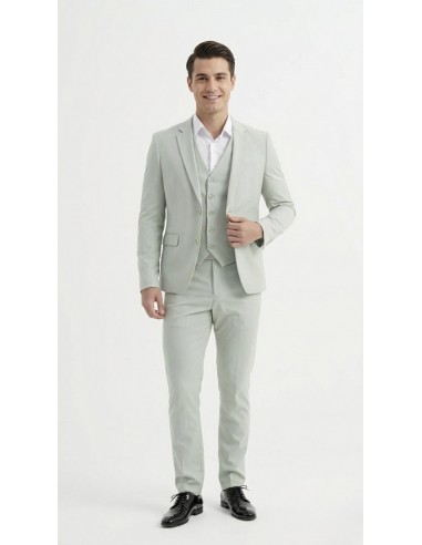 Costume 4 pièces vert sauge - homme