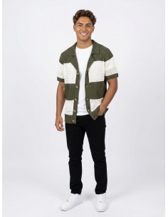 GILET CHEMISE MAILLE VERTE... 2