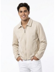 VESTE ZIPPÉ EFFET DAIM...