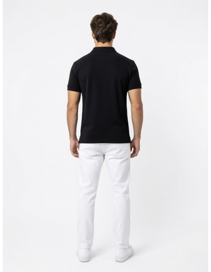 POLO NOIR MANCHES COURTES – HOMME