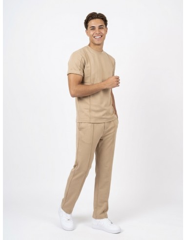 ENSEMBLE T-SHIRT ET PANTALON BEIGE -...