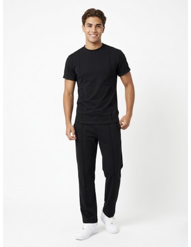 ENSEMBLE T-SHIRT ET PANTALON NOIR -...