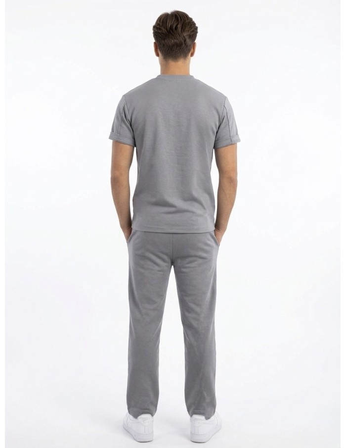 ENSEMBLE T-SHIRT ET PANTALON GRIS - HOMME