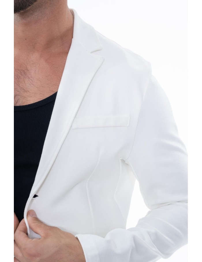 ENSEMBLE TAILLEUR BLANC COUPE AJUSTÉE - HOMME