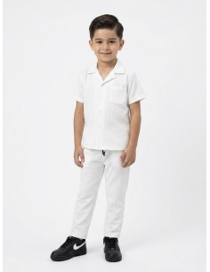 ENSEMBLE TEXTURÉ BLANC...