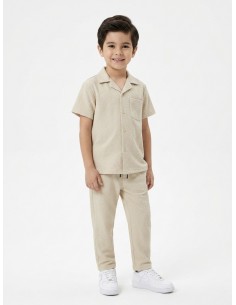 ENSEMBLE TEXTURÉ BEIGE...