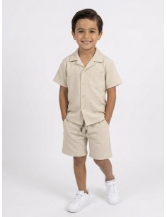 ENSEMBLE TEXTURÉ Beige...