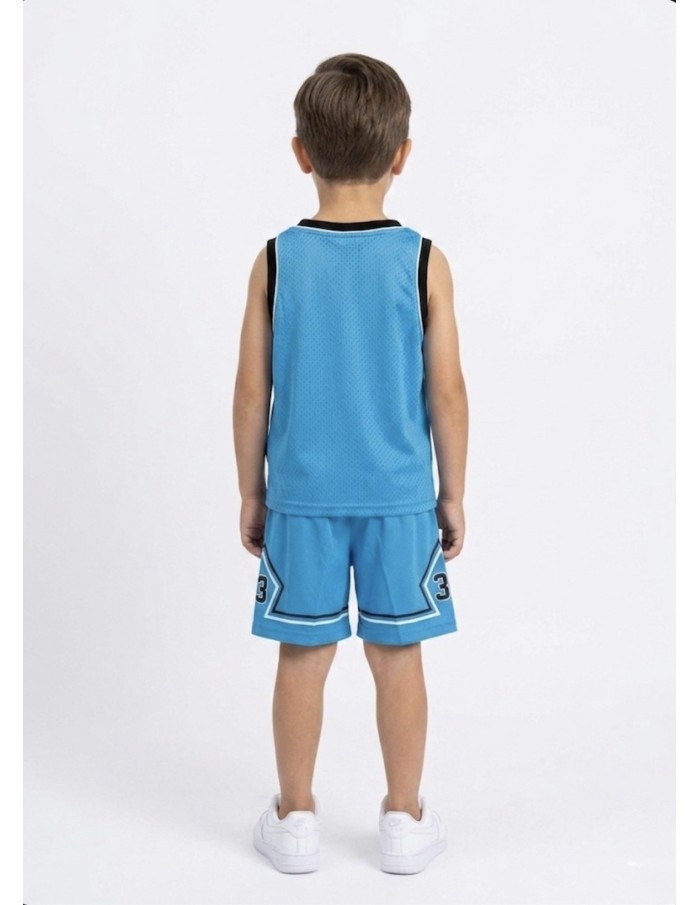 ENSEMBLE BASKETBALL BLEU T-SHIRT + SHORT - GARÇON