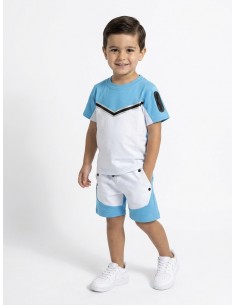 ENSEMBLE BICOLORE BLEU...