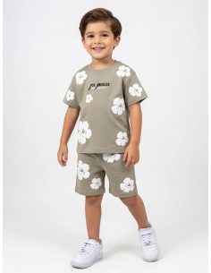 ENSEMBLE FLEURI T-SHIRT +...