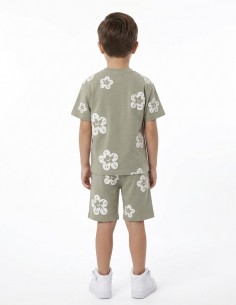 ENSEMBLE FLEURI KAKI... 2