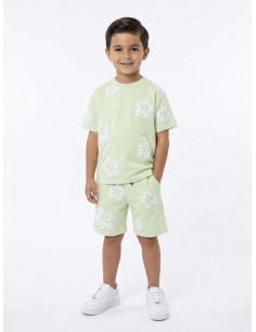 ENSEMBLE FLEURI VERT...