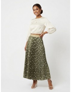 JUPE KAKI LONGUE PLISSÉ A... 2