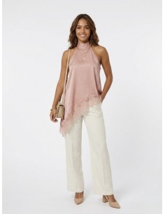 TOP SATINÉ ROSE COUPE... 2