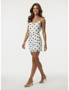 ROBE COURTE BLANCHE À...