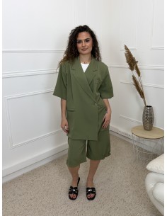 ENSEMBLE TAILLEUR KAKI...