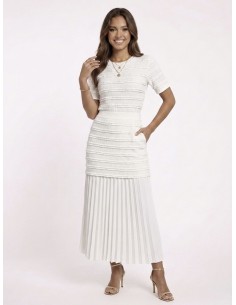 ENSEMBLE JUPE & TOP TEXTURÉ...