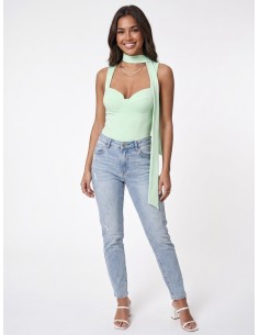 TOP BUSTIER VERT MENTHE... 2