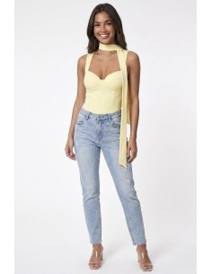 TOP BUSTIER JAUNE COUPE... 2