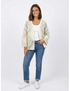 GILET VERT SAUGE EN CROCHET... 2