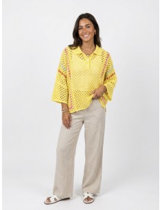 POLO JAUNE EN CROCHET... 2