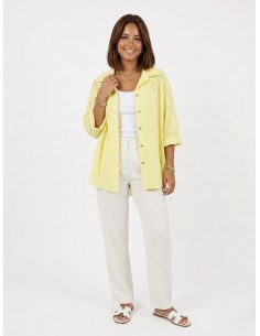 CHEMISE JAUNE BRODERIE... 2