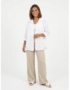 CHEMISE BLANCHE BRODERIE... 2